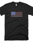 Unisex Black Star Spangled Patriotism Shirt