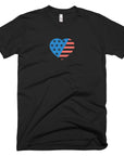 Unisex Black All-American Heart Shirt