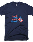Unisex Navy Land Of The Free and Home Of The Brave Shirt