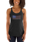 Women's Black Star Spangled Patriotism Tank