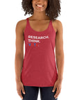 Research. Think. Vote. (Women's Racerback Tank)