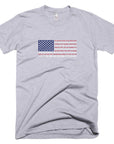 Unisex Grey Star Spangled Patriotism Shirt