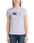 Women's Grey Star Spangled Patriotism Shirt