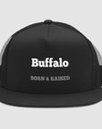 Born & Raised | Black Customizable Trucker Hat