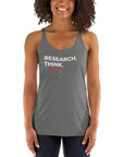 Research. Think. Vote. (Women's Racerback Tank)